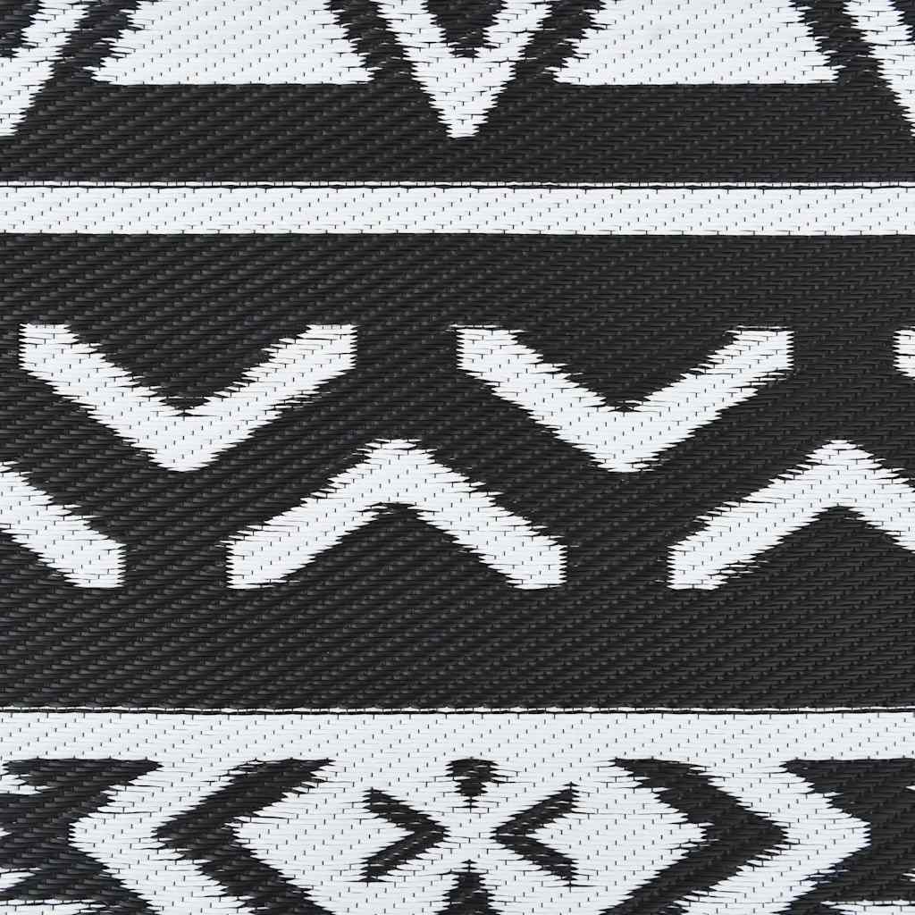 Outdoor Carpet ARAKIL Black Ø120 cm PP
