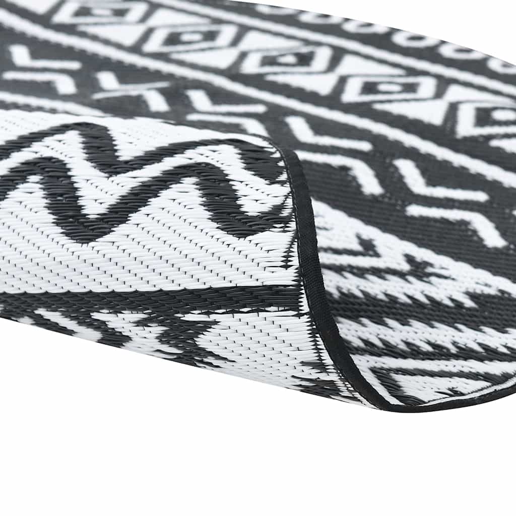 Outdoor Carpet ARAKIL Black Ø200 cm PP