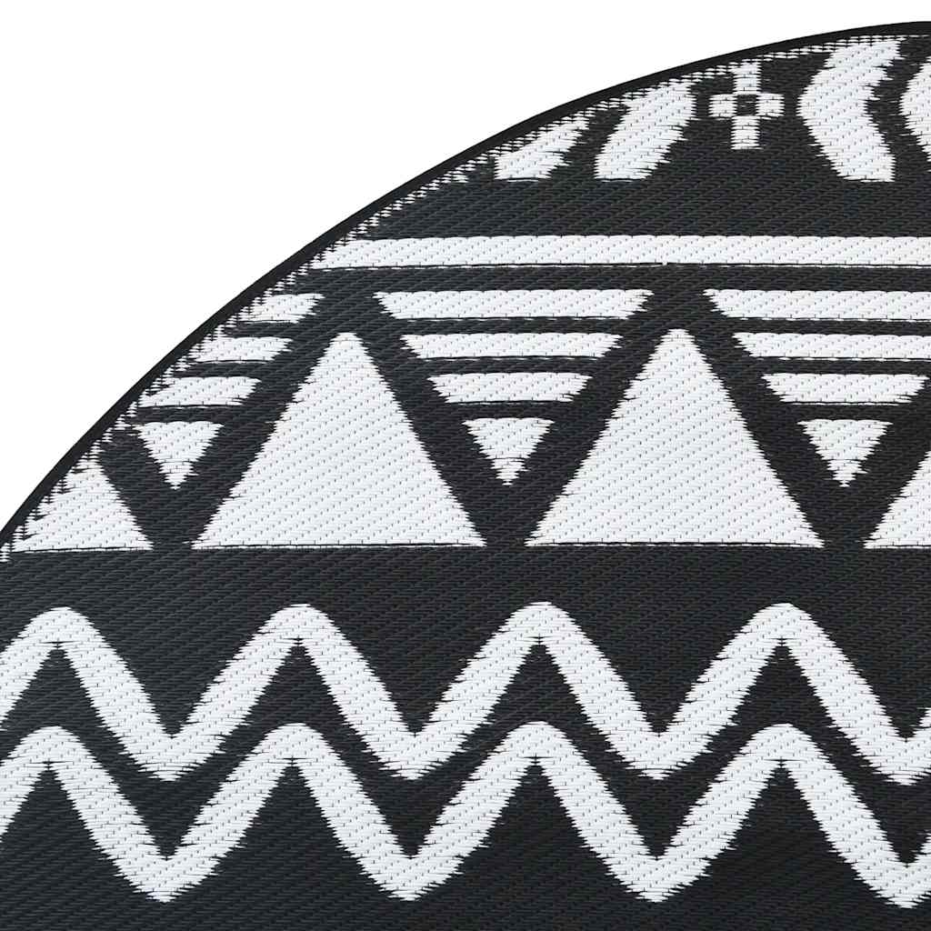 Outdoor Carpet ARAKIL Black Ø200 cm PP