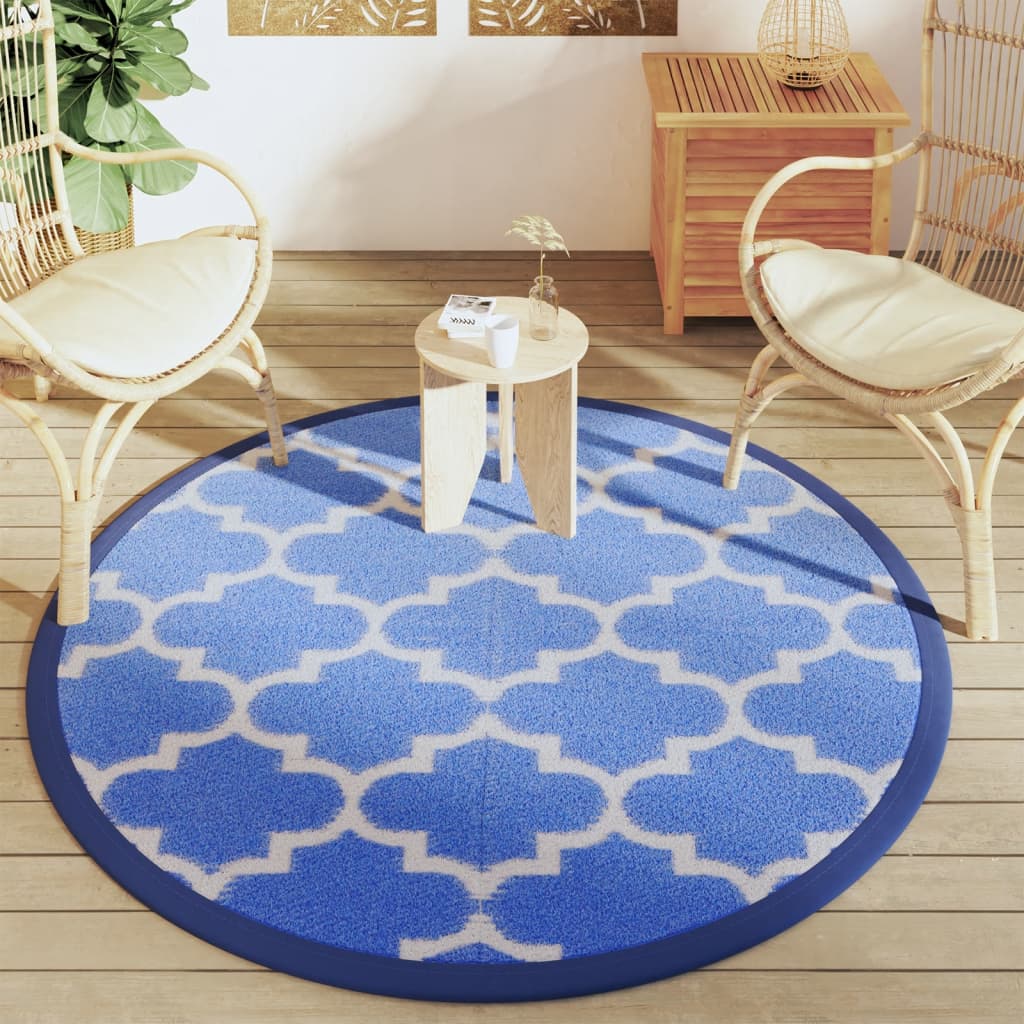Outdoor Carpet ARAKIL Blue Ø160 cm PP