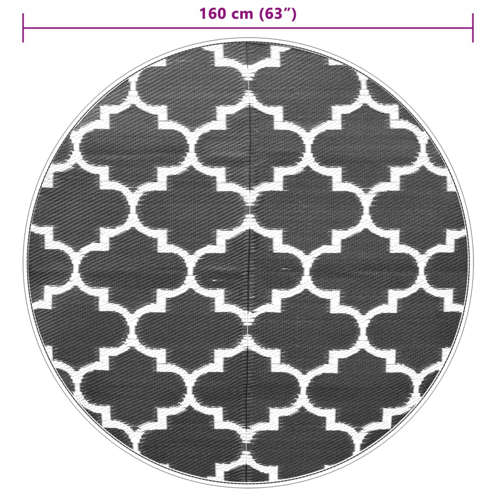 Outdoor Carpet ARAKIL Blue Ø160 cm PP