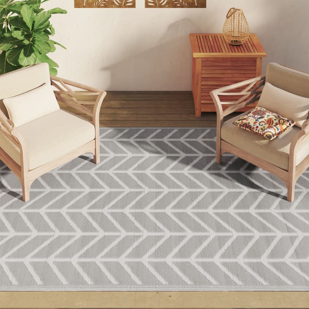 Outdoor Carpet ARAKIL Grey 160x230 cm PP