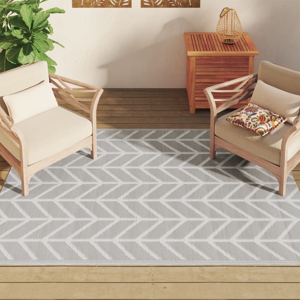 Outdoor Carpet ARAKIL Grey 140x200 cm PP