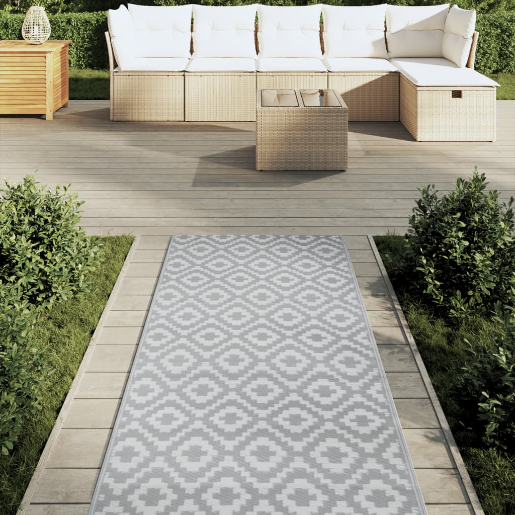 Outdoor Carpet ARAKIL Grey 80x250 cm PP