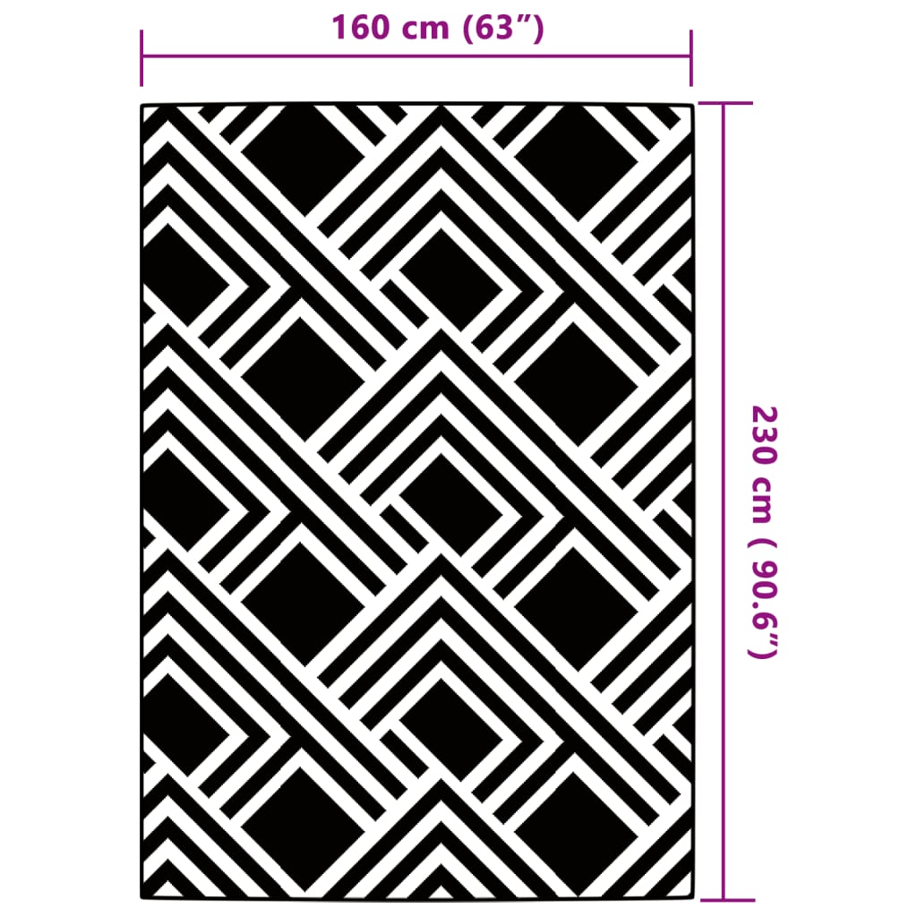 Outdoor Carpet ARAKIL Grey 160x230 cm PP