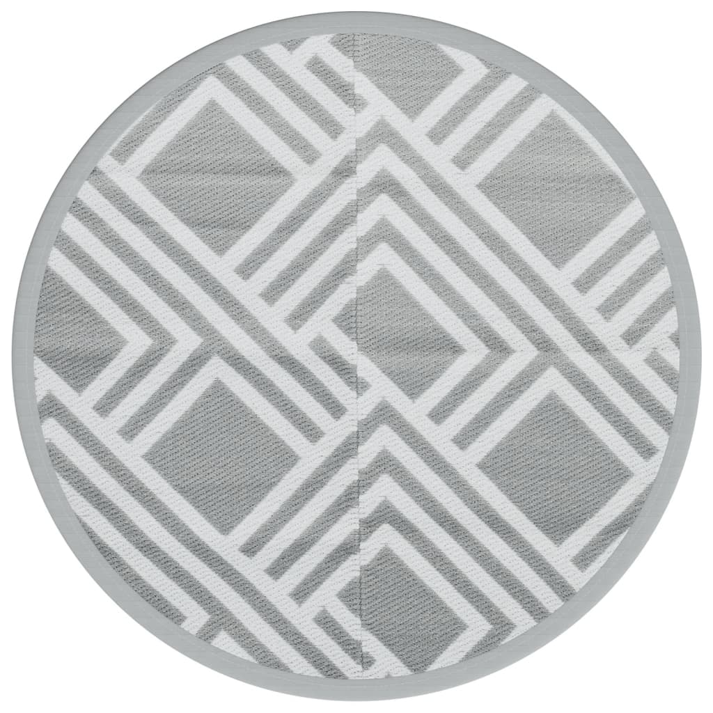 Outdoor Carpet ARAKIL Grey Ø120 cm PP