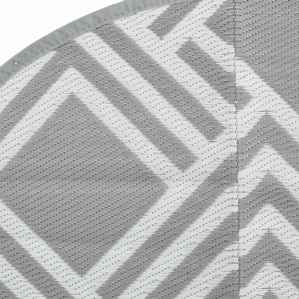 Outdoor Carpet ARAKIL Grey Ø120 cm PP