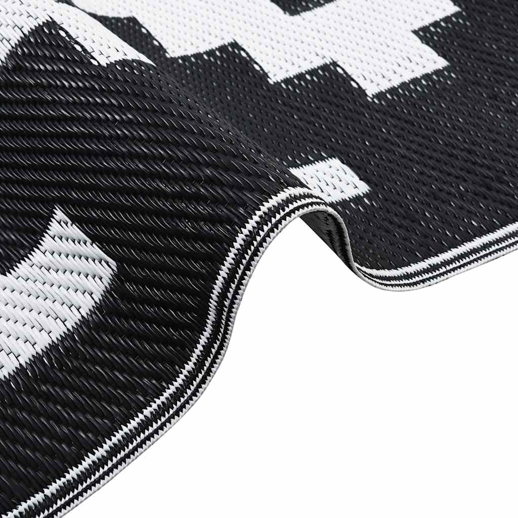 Outdoor Carpet ARAKIL White and Black 160x230 cm PP