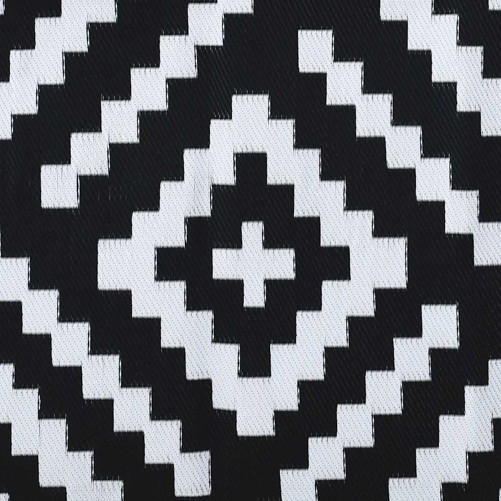 Outdoor Carpet ARAKIL White and Black 160x230 cm PP