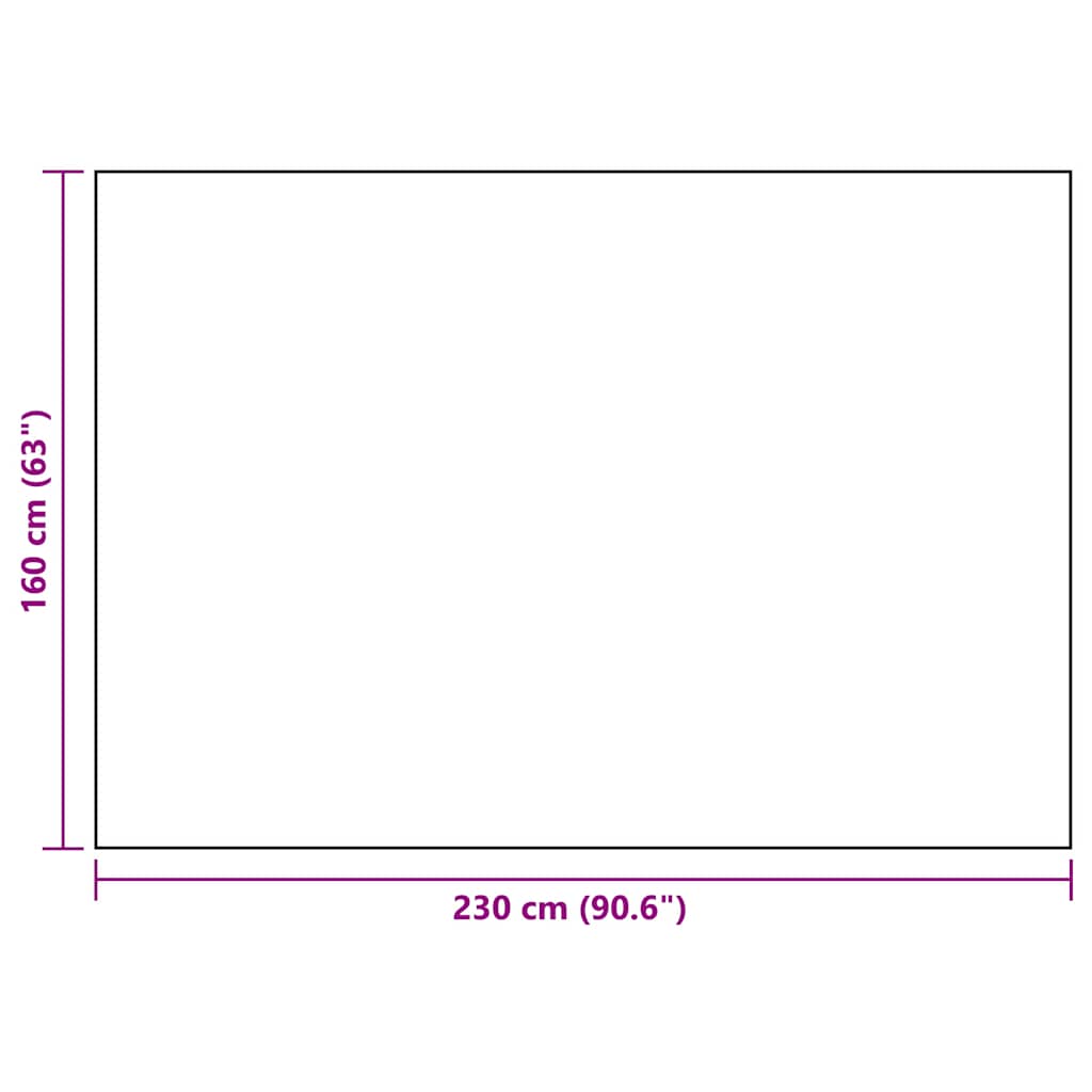 Outdoor Carpet ARAKIL White and Black 160x230 cm PP
