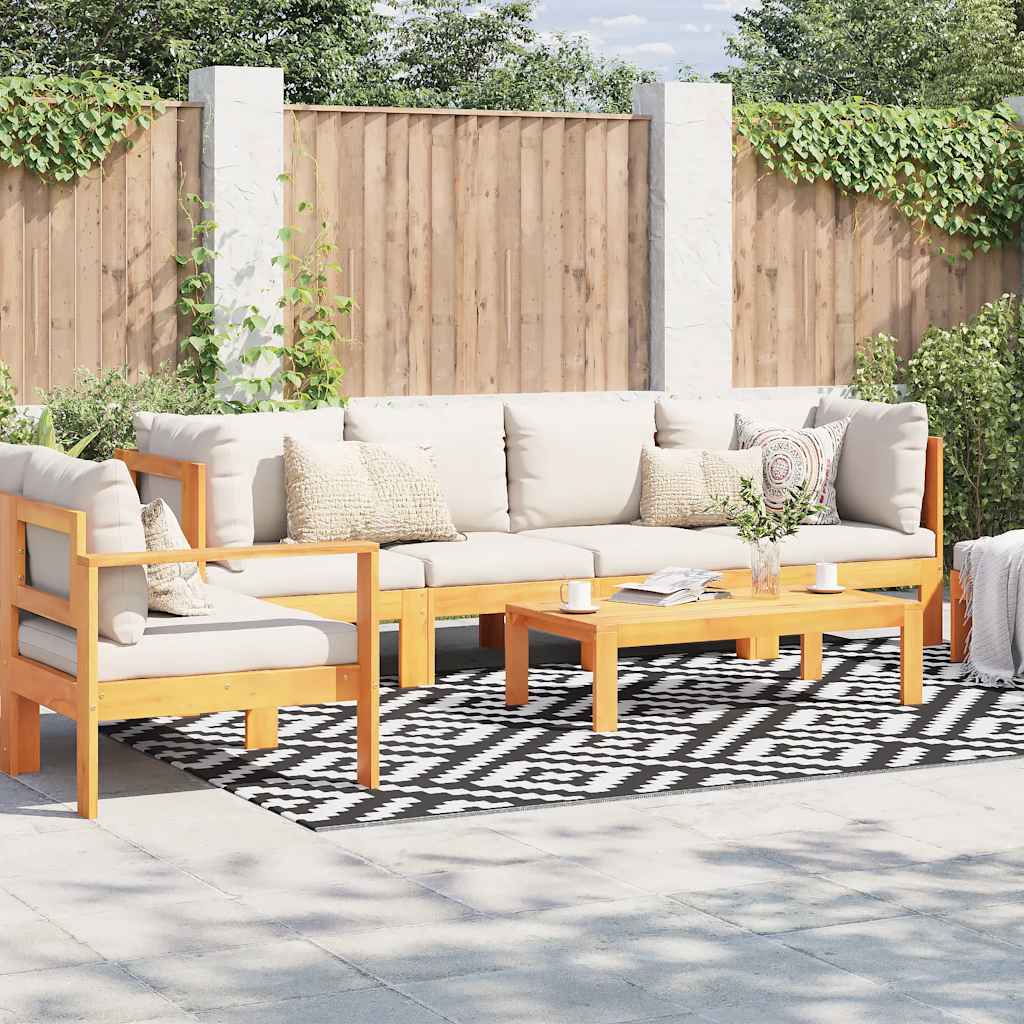 Outdoor Carpet ARAKIL White and Black 190x290 cm PP