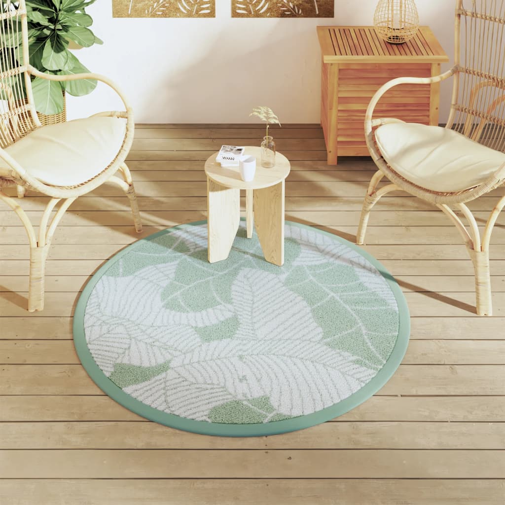 Outdoor Carpet ARAKIL Green Ø120 cm PP