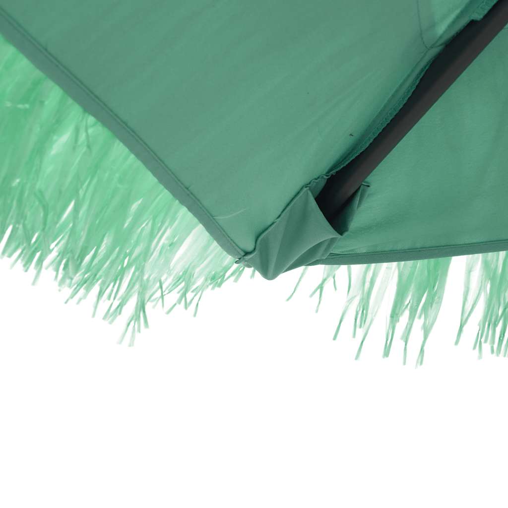Garden Parasol with Steel Pole Green 268x268x226 cm