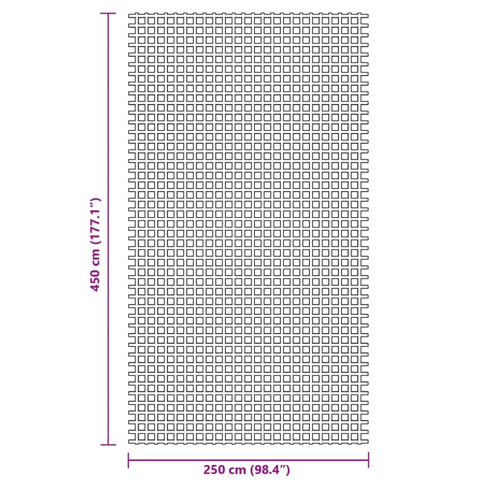 Tent Carpet Anthracite 4.5x2.5 m