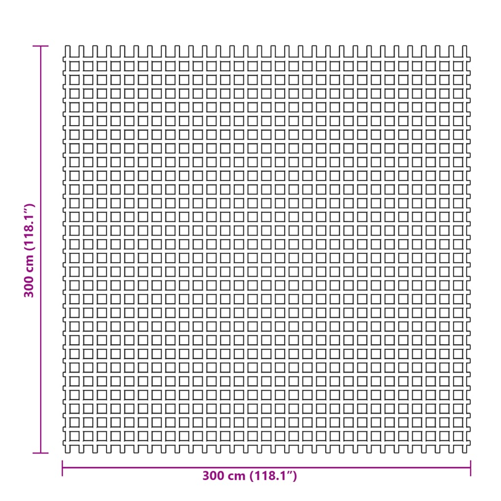 Tent Carpet Anthracite 3x3 m