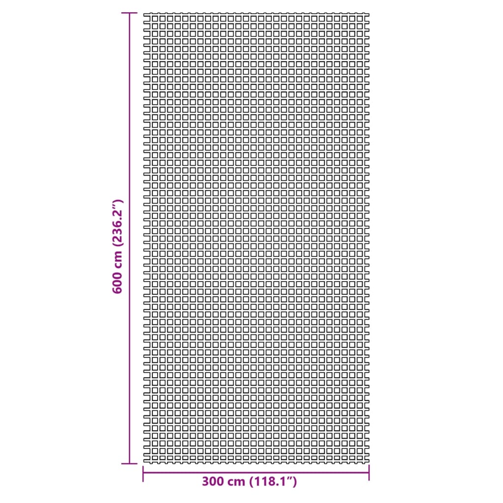Tent Carpet Anthracite 6x3 m