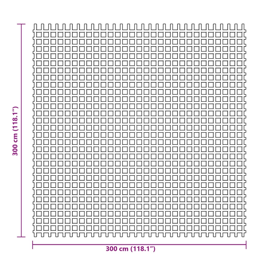 Tent Carpet Green 3x3 m