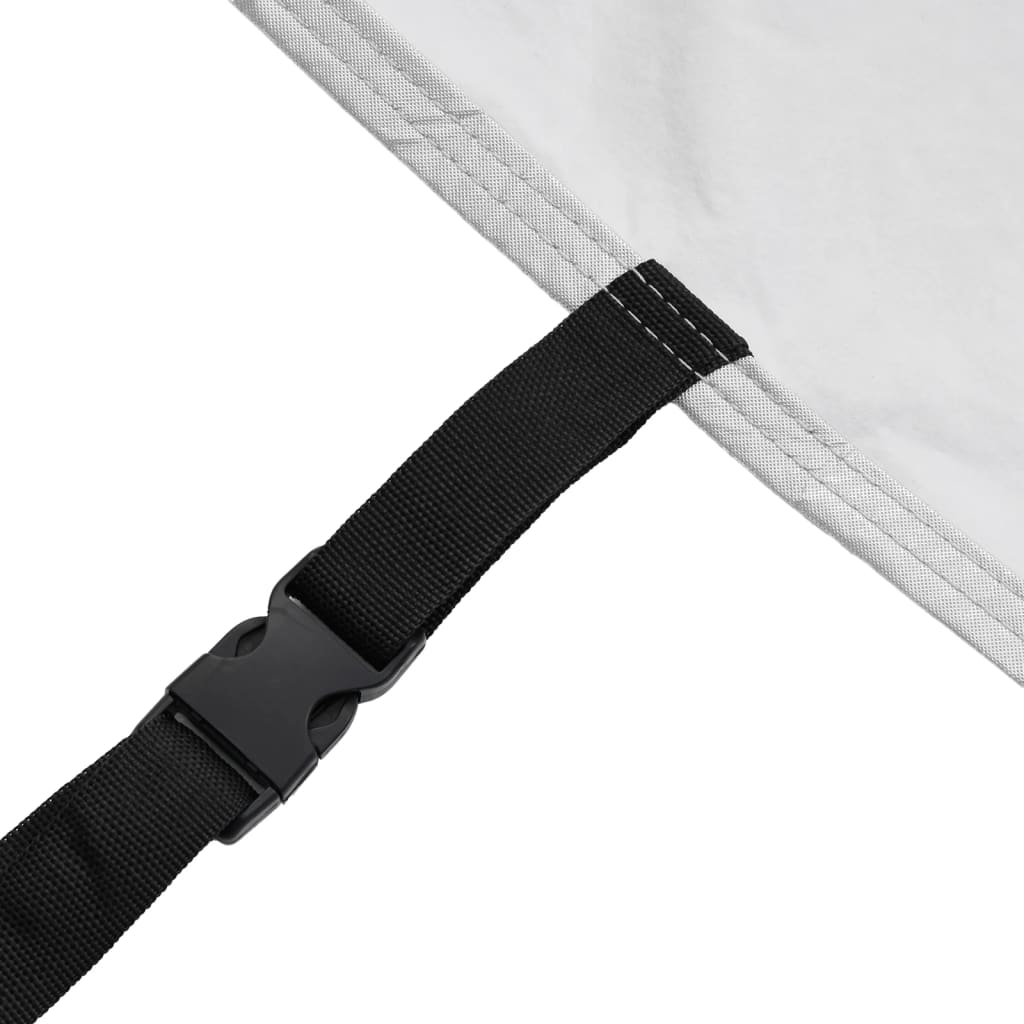 Car Cover for Sedan with Buckle Straps Full Silver L
