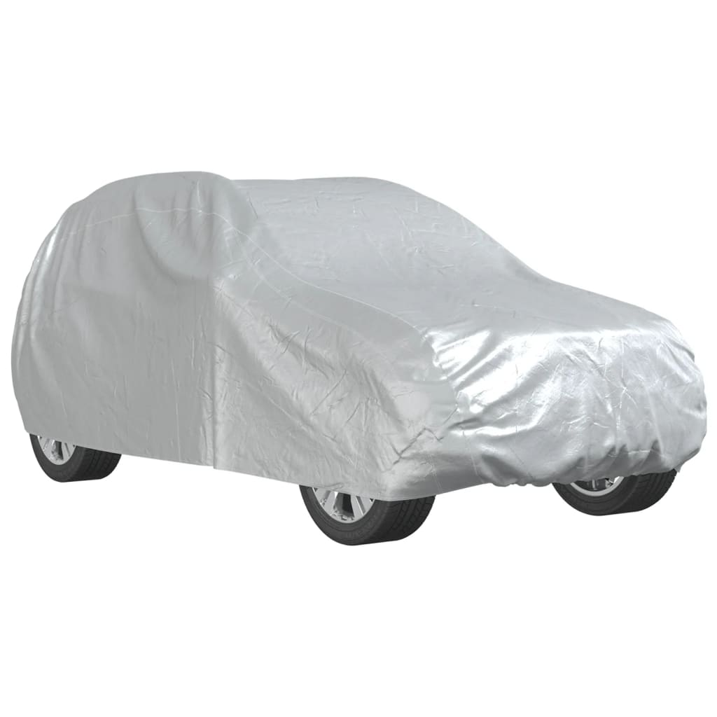 Car Cover for SUV with Buckle Straps Full Silver XL