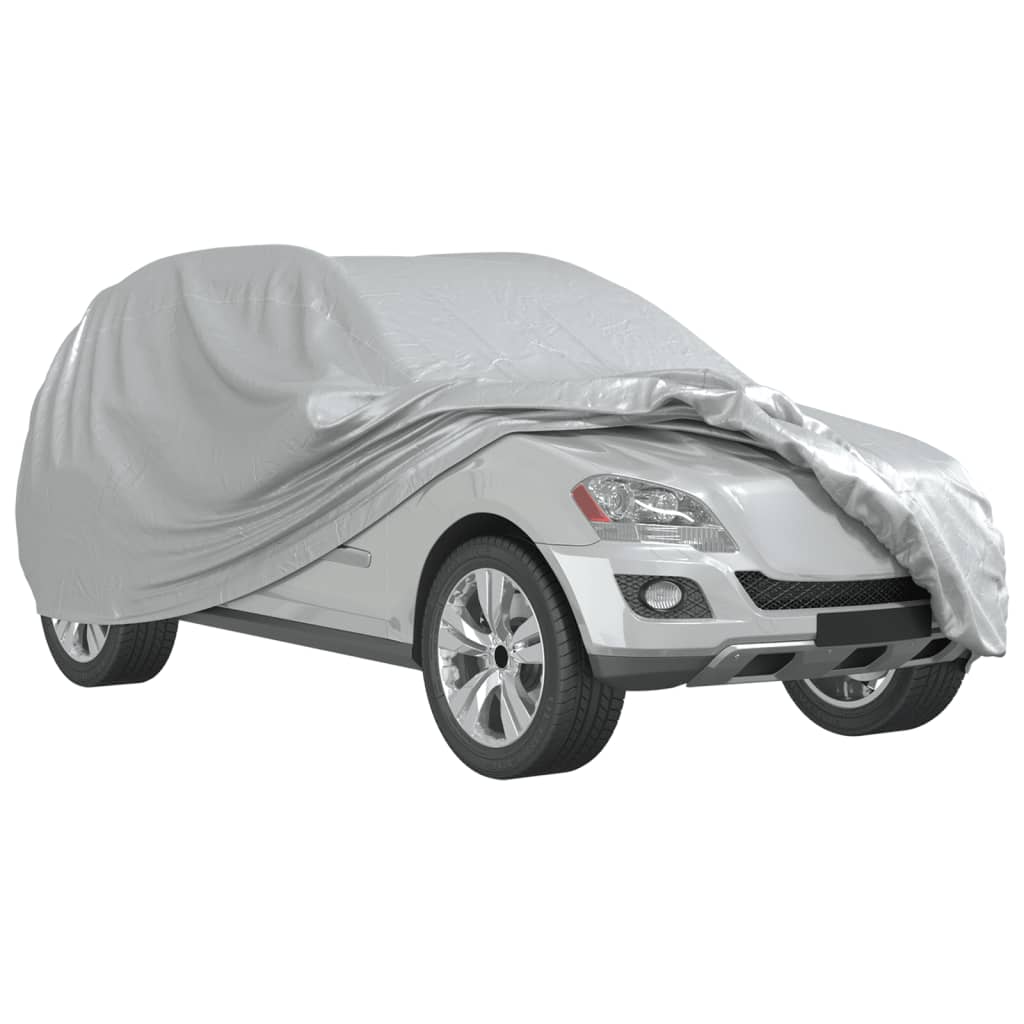 Car Cover for SUV with Buckle Straps Full Silver XL