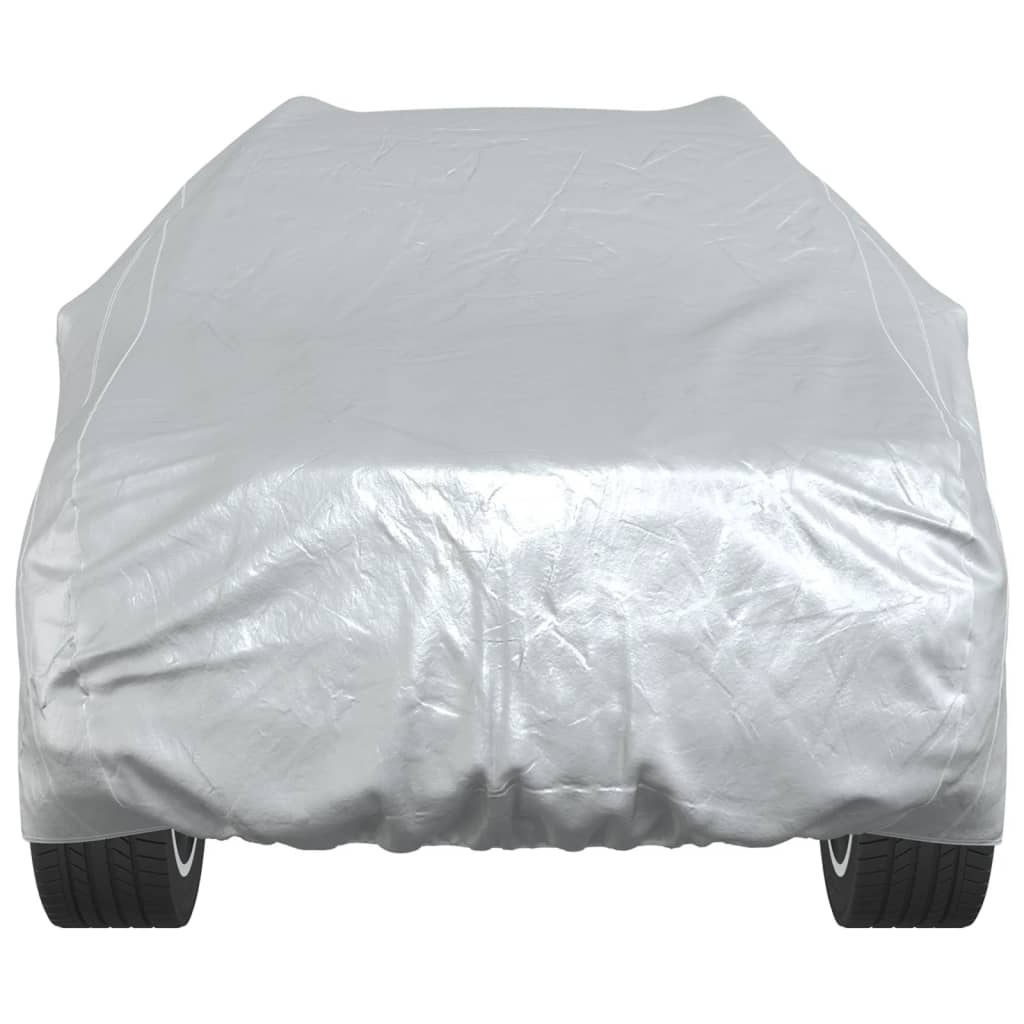 Car Cover for SUV with Buckle Straps Full Silver L PEVA
