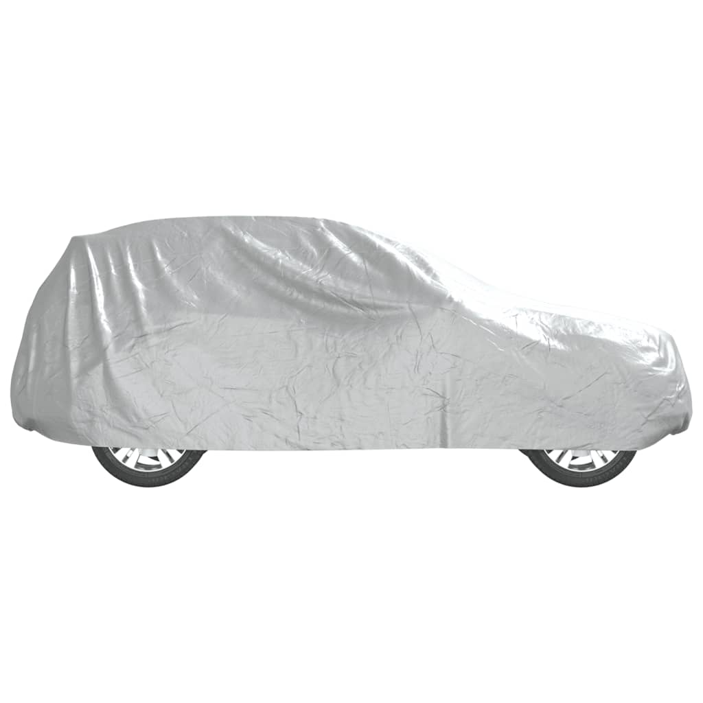 Car Cover for SUV with Buckle Straps Full Silver L PEVA