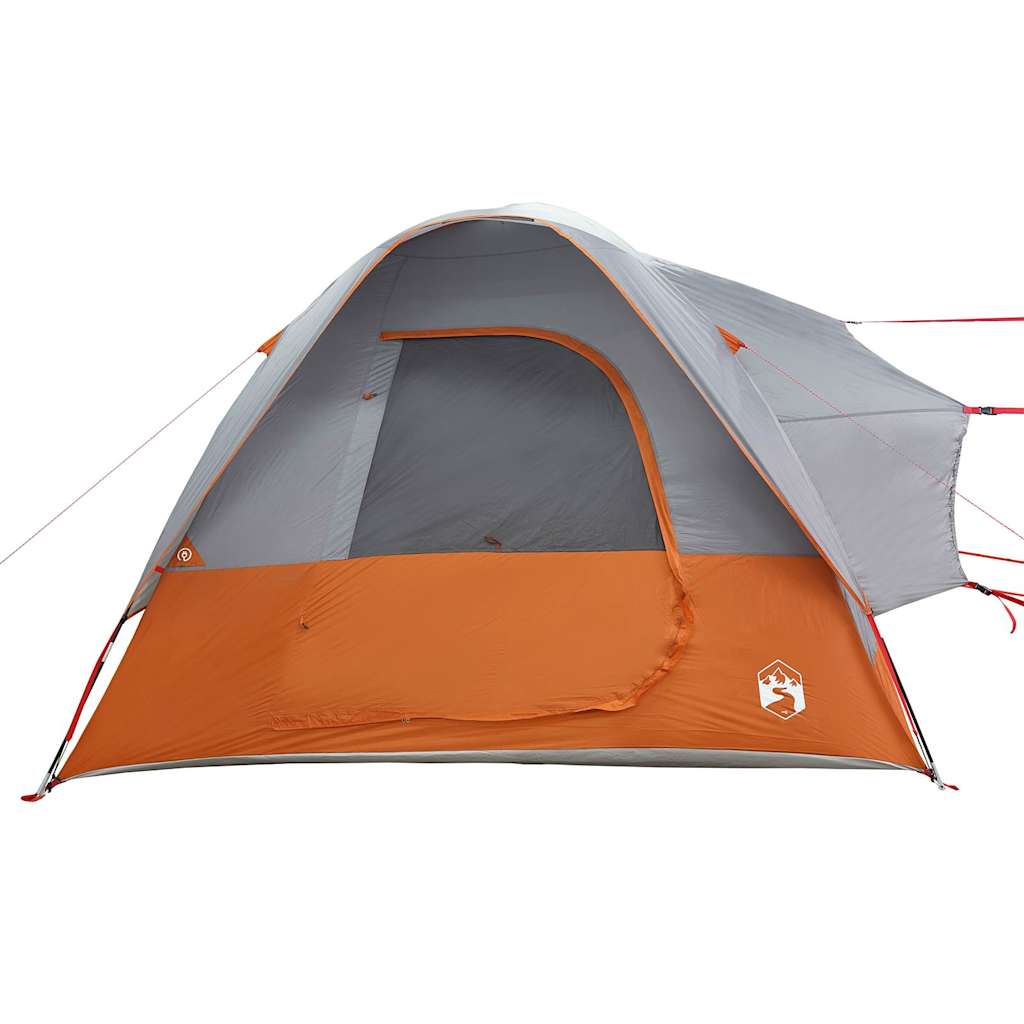 Car Tent 4-Person Grey and Orange Waterproof