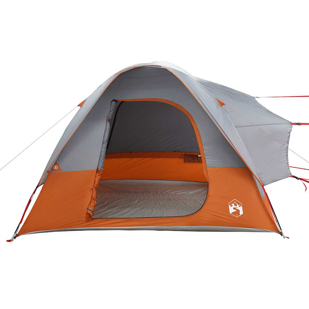 Car Tent 4-Person Grey and Orange Waterproof