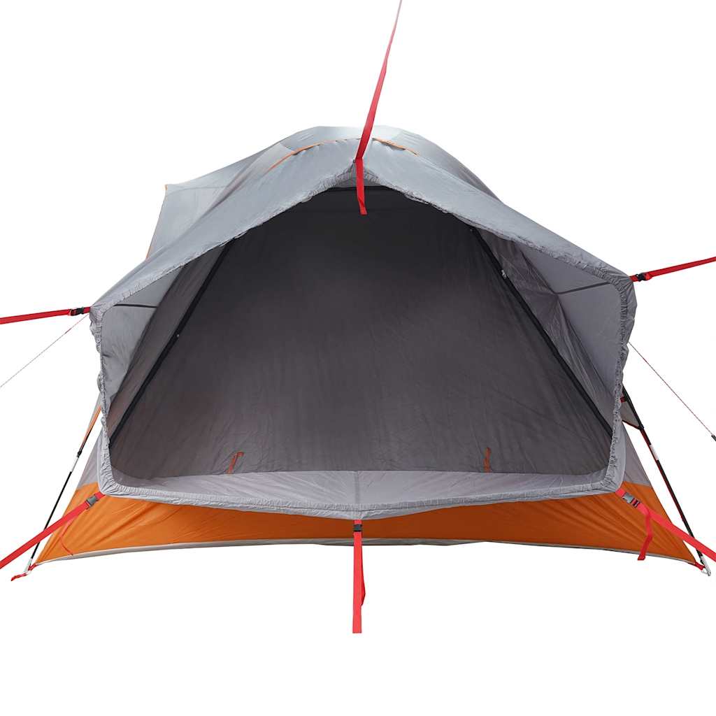 Car Tent 4-Person Grey and Orange Waterproof