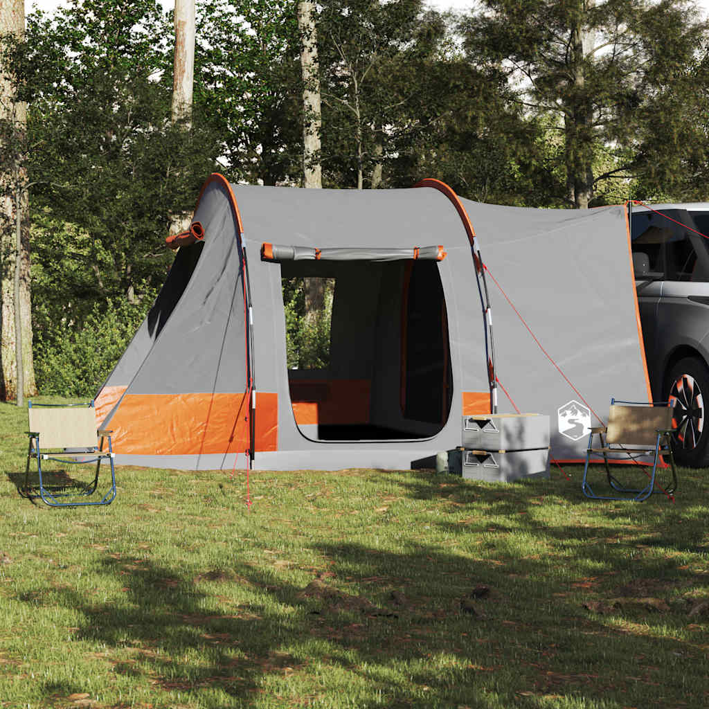 Car Tent 2-Person Grey and Orange Waterproof