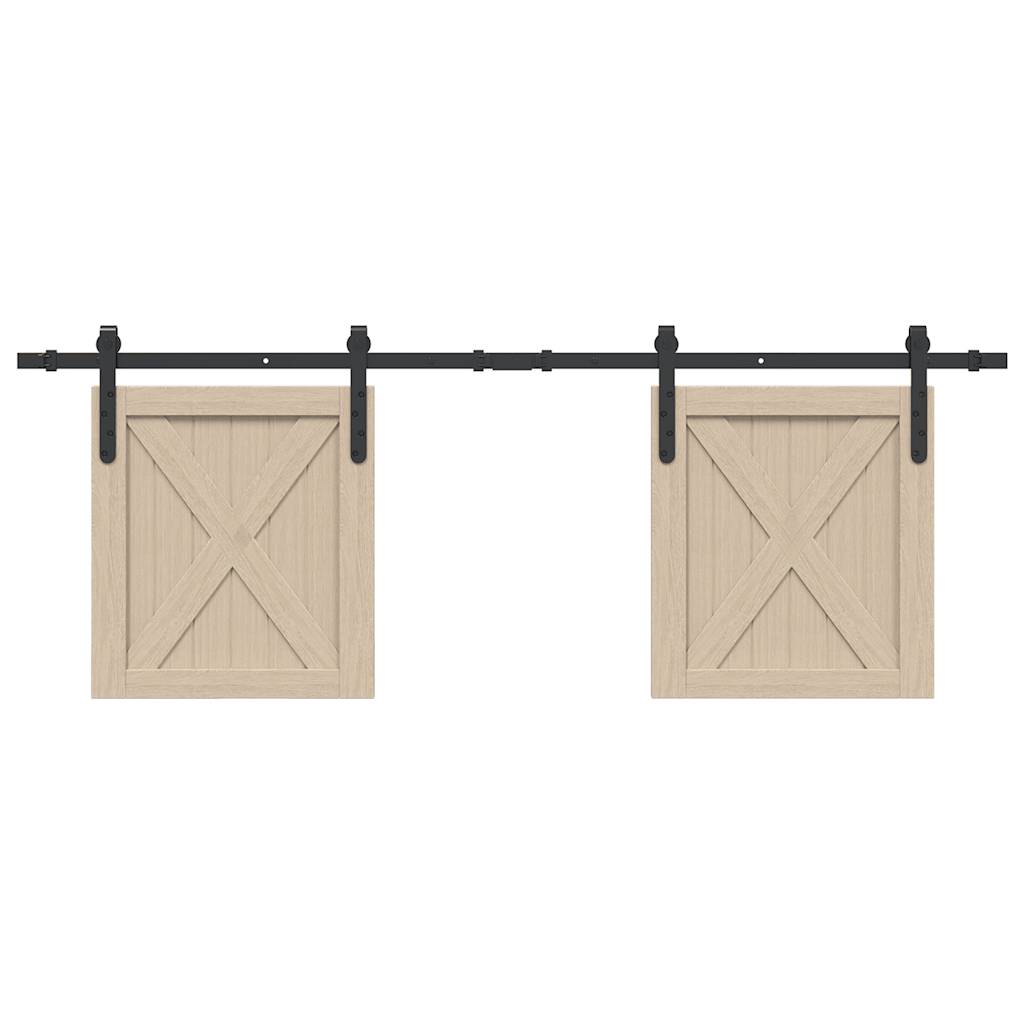 Sliding Cabinet Door Kit 152 cm Carbon Steel