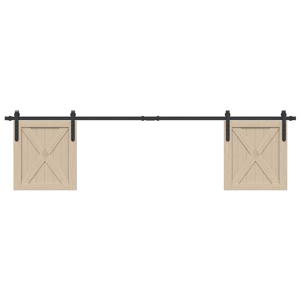 Sliding Cabinet Door Kit 200 cm Carbon Steel