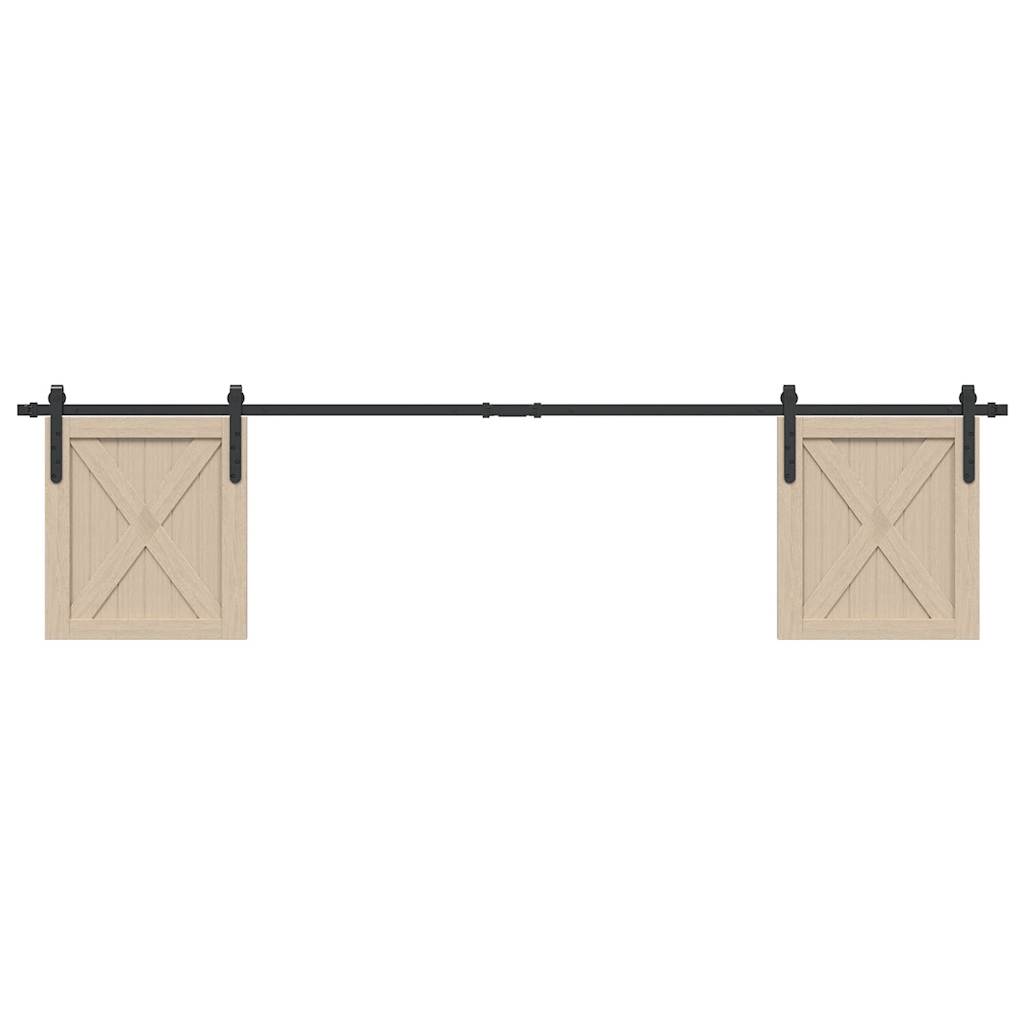 Sliding Cabinet Door Kit 213 cm Carbon Steel