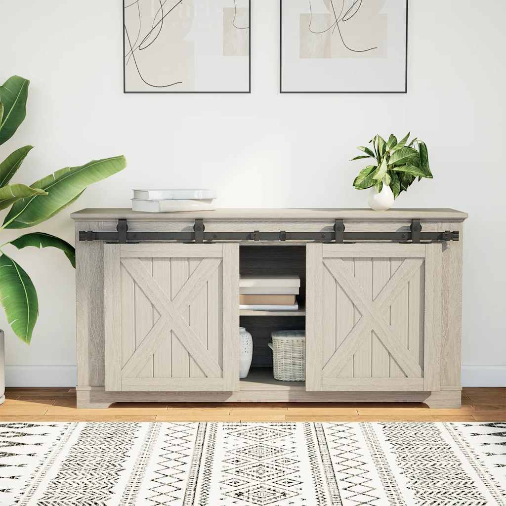 Sliding Cabinet Door Kit 122 cm Carbon Steel
