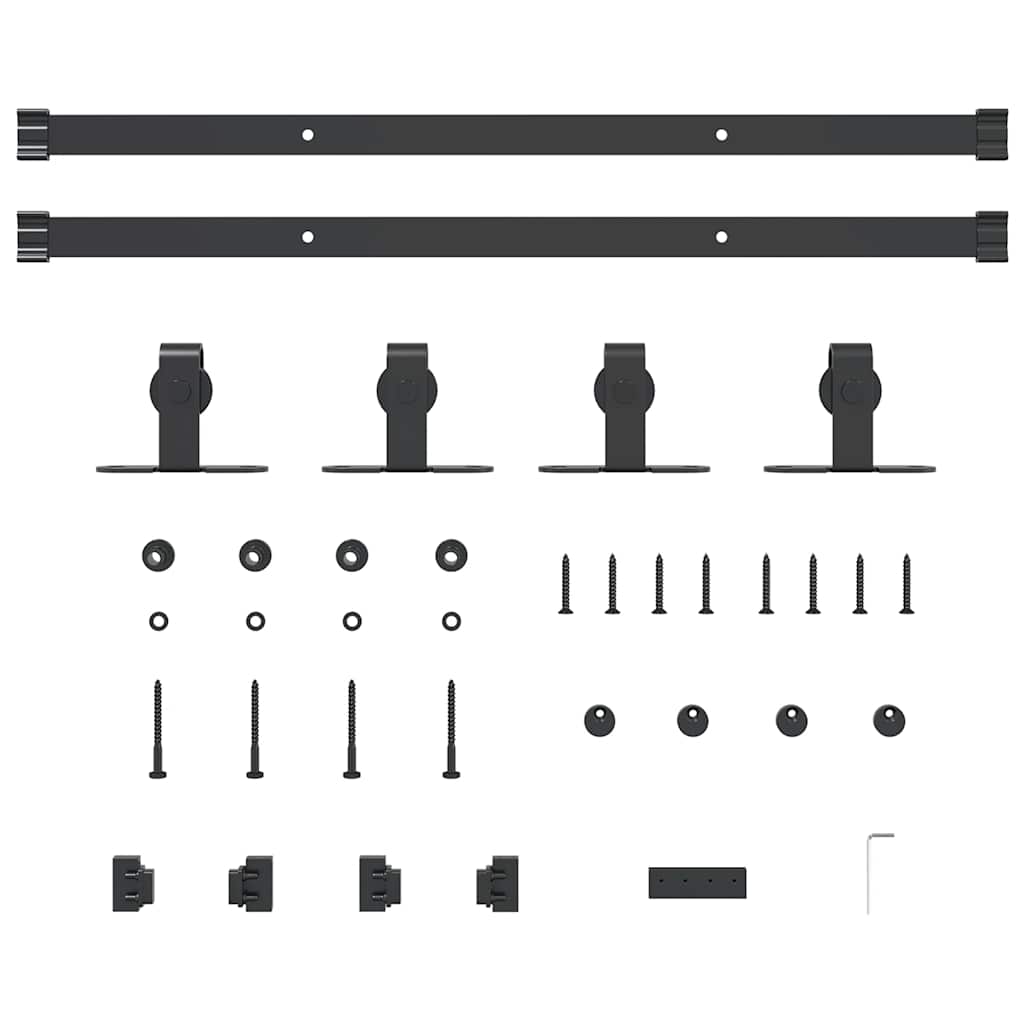 Sliding Cabinet Door Kit 122 cm Carbon Steel
