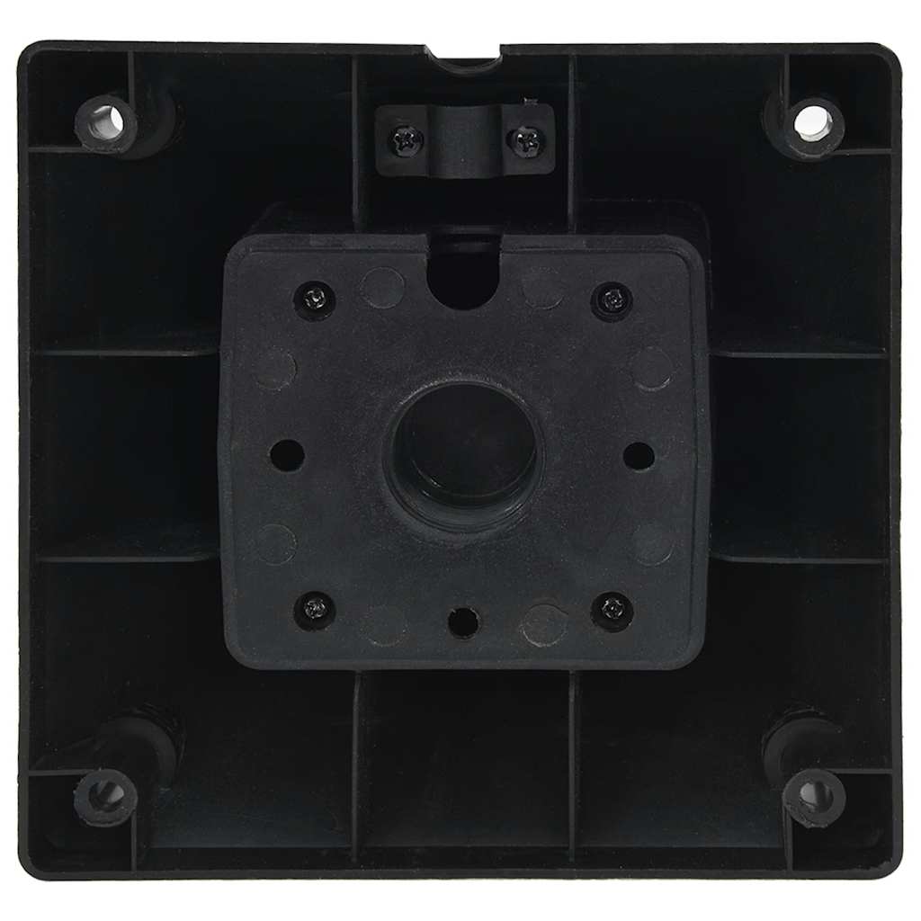 Outdoor Socket Column 4-Way Black and Green 16x16x39.5 cm