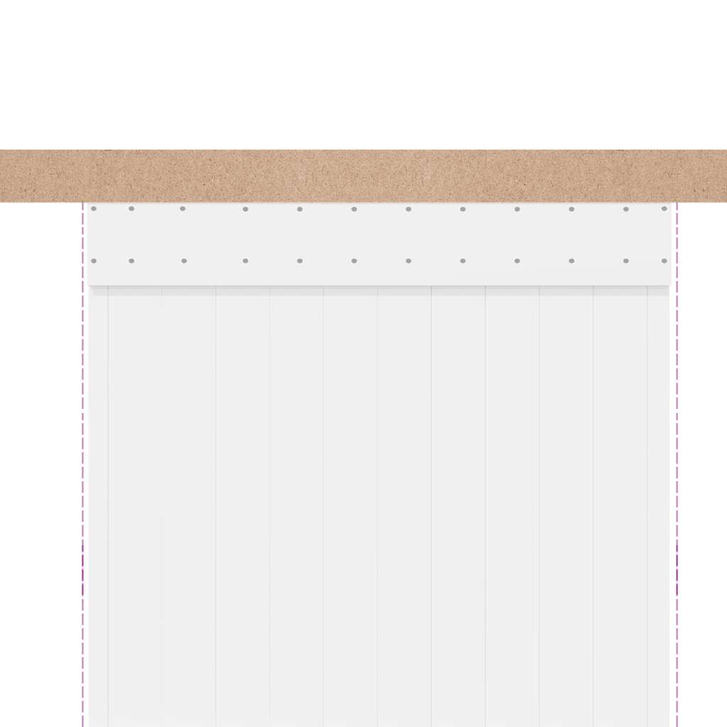 Sliding Door Hardware Kit 183 cm Aluminium Alloy Sliver