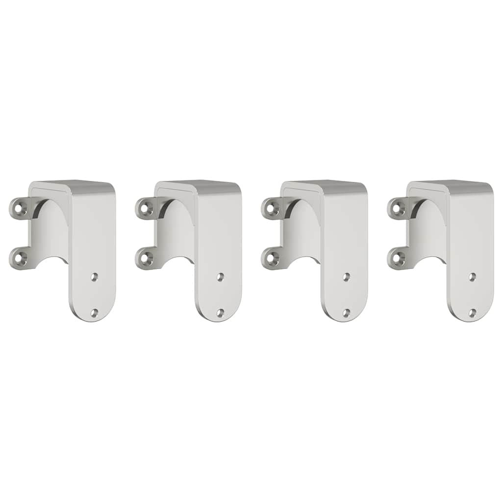 Sliding Door Hardware Kit 366 cm Stainless Steel Silver