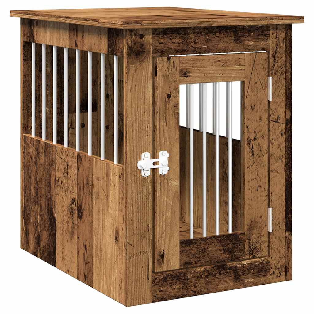 Dog Crate Furniture Old Wood 45x62x59 cm Engineered Wood