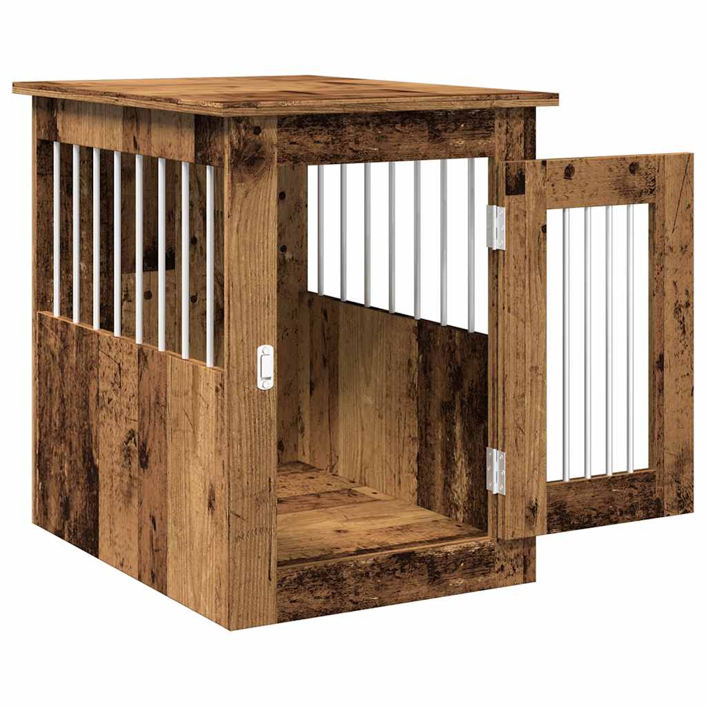 Dog Crate Furniture Old Wood 45x62x59 cm Engineered Wood