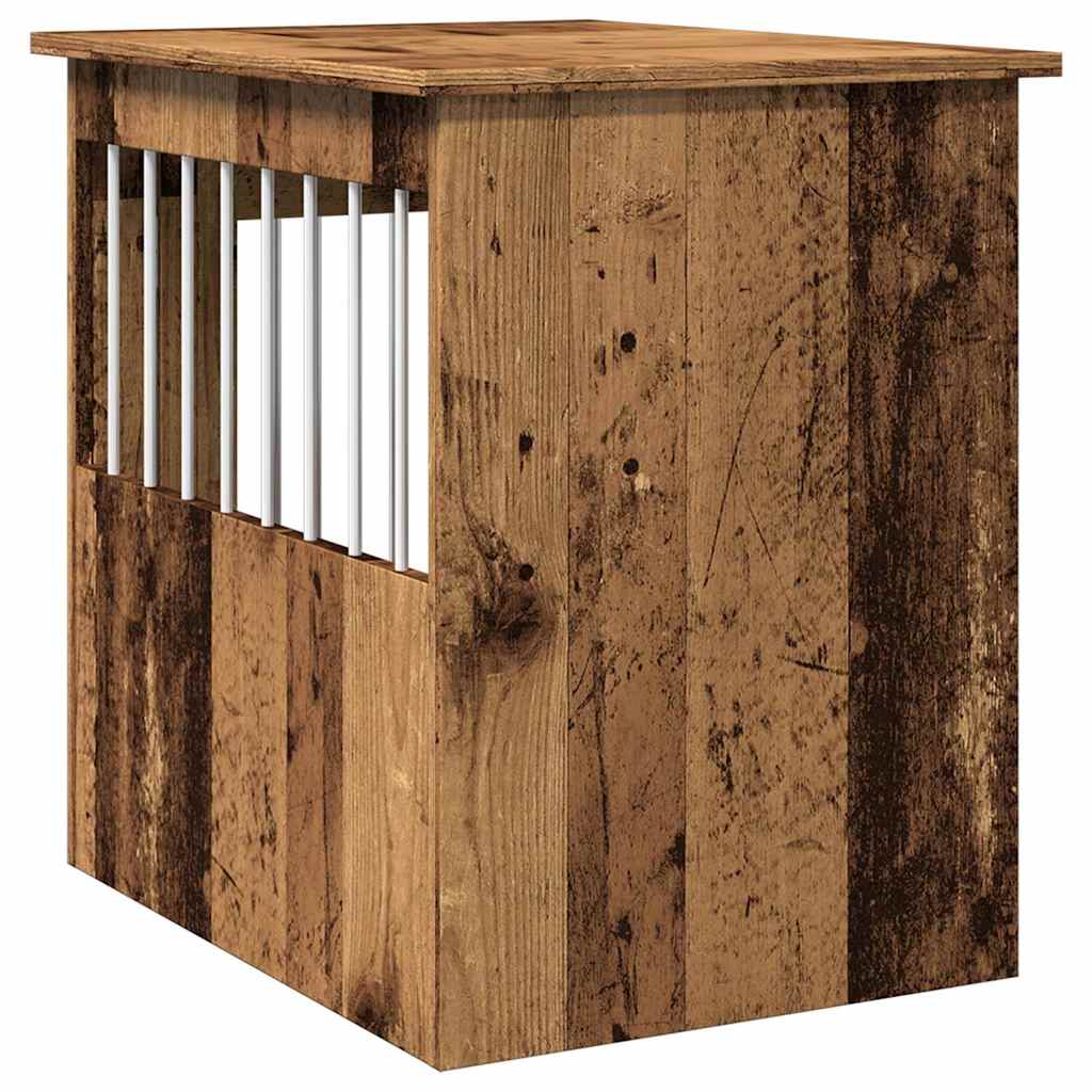 Dog Crate Furniture Old Wood 45x62x59 cm Engineered Wood
