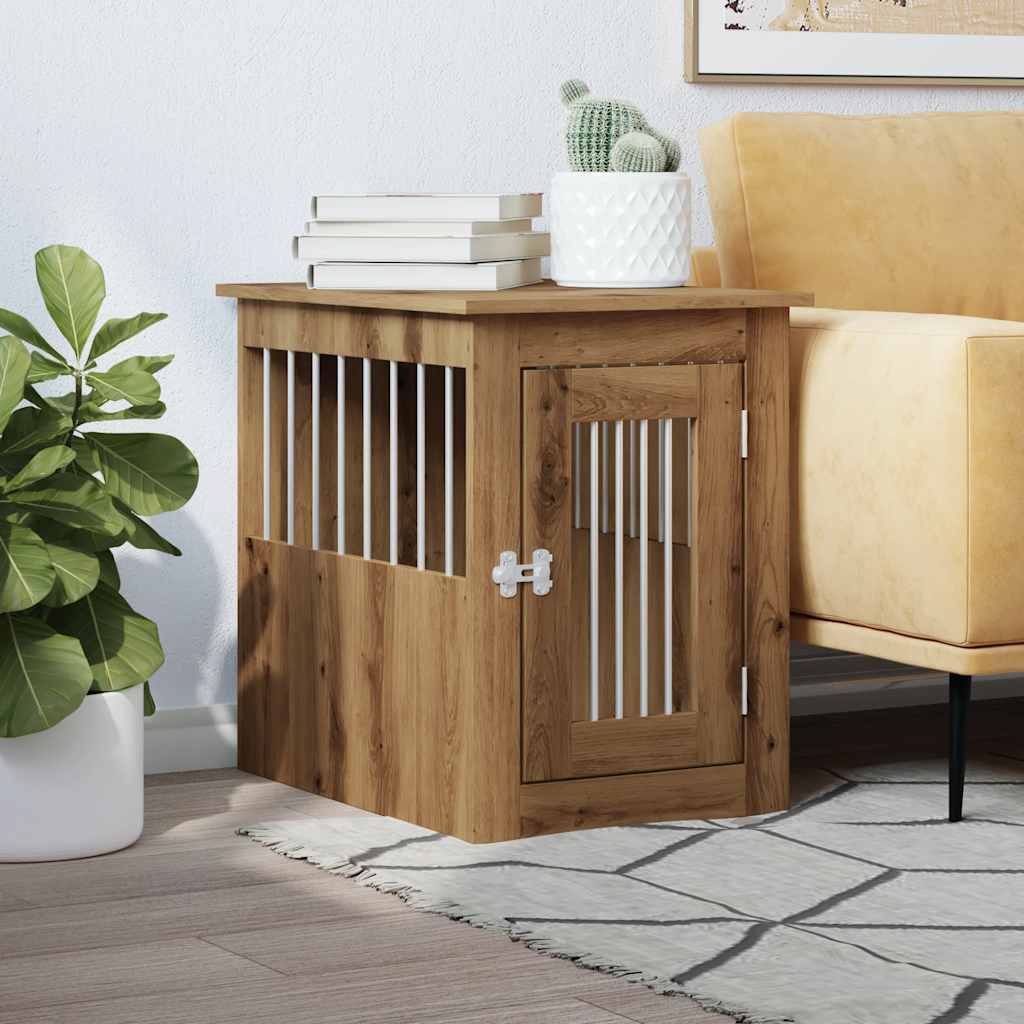Dog Crate Furniture Artisan Oak 45x62x59 cm Engineered Wood