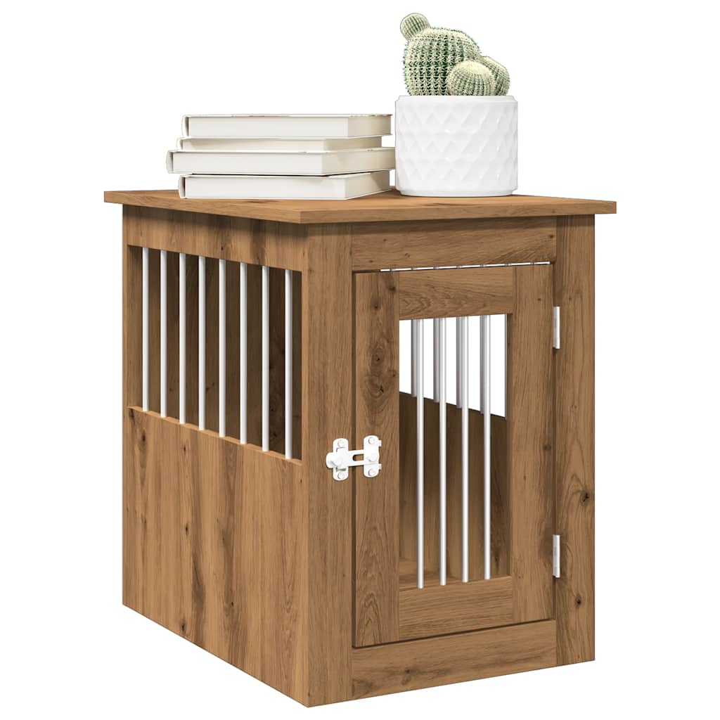 Dog Crate Furniture Artisan Oak 45x62x59 cm Engineered Wood