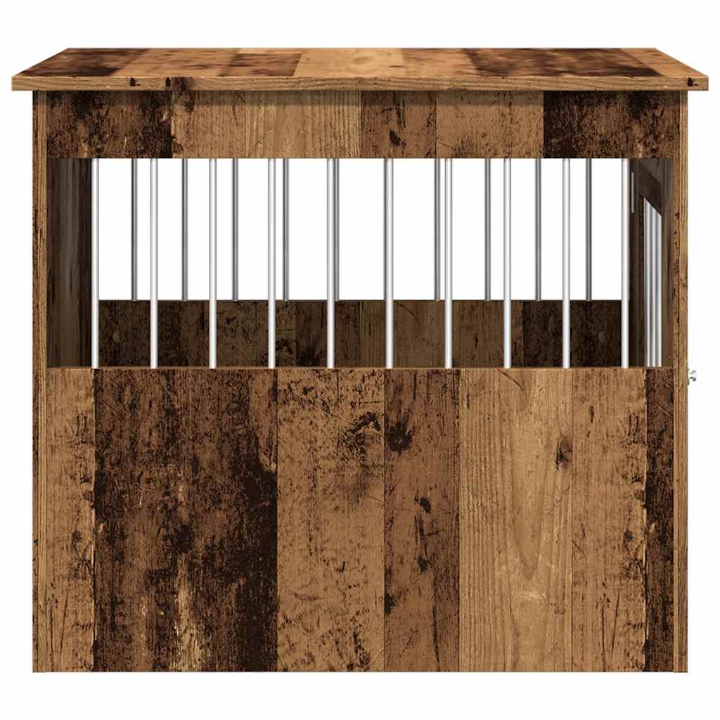Dog Crate Furniture Old Wood 55x75x65 cm Engineered Wood