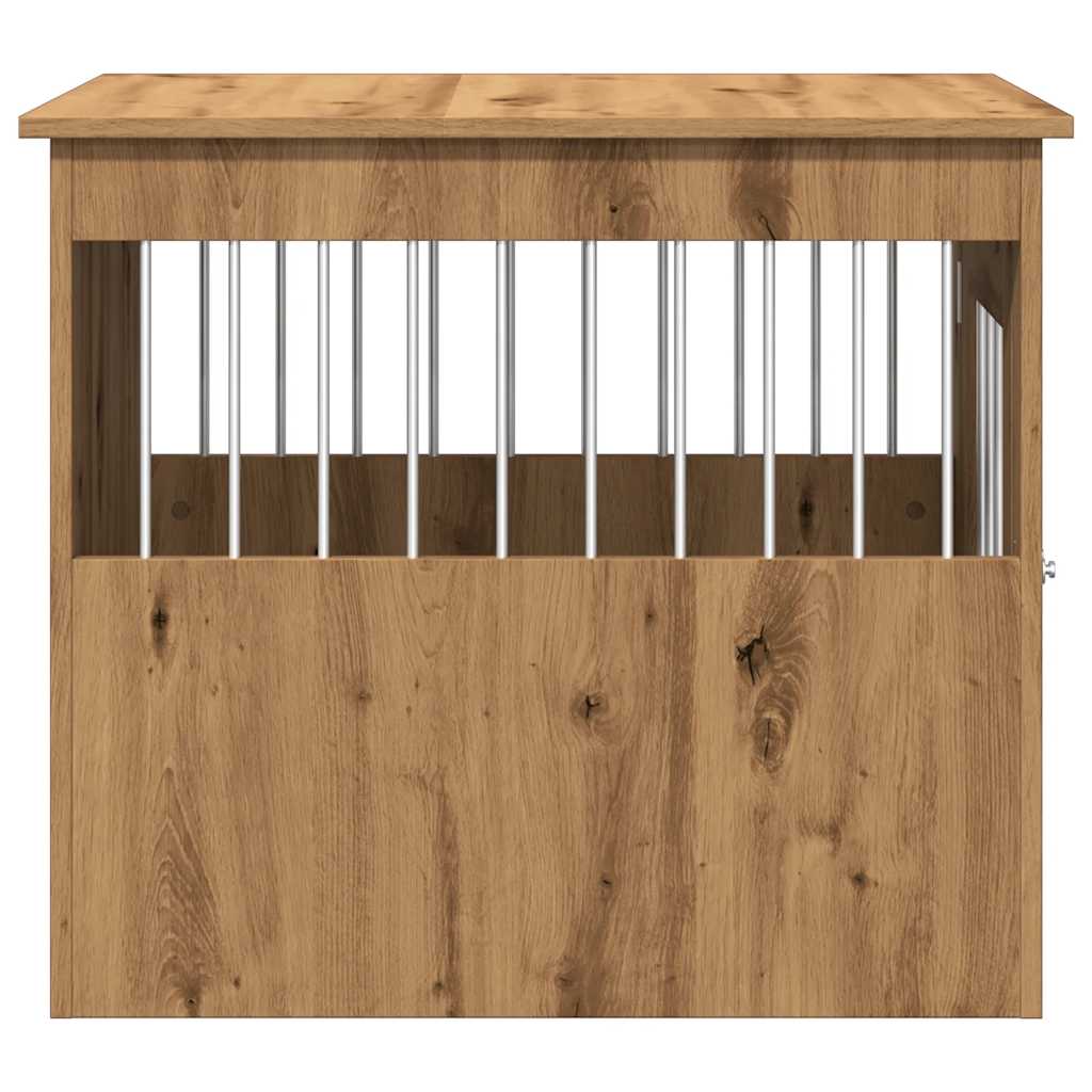 Dog Crate Furniture Artisan Oak 55x75x65 cm Engineered Wood