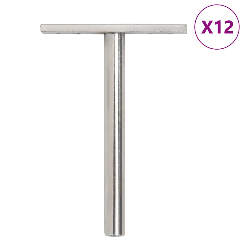 Floating Shelf Brackets 12pcs Invisible Ø10x100 mm Carbon Steel