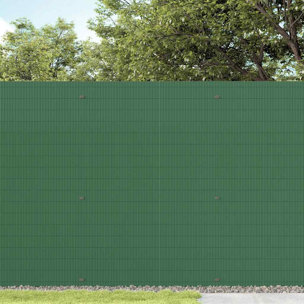 Garden Fence Double-Sided Green 1.8x3 m PVC