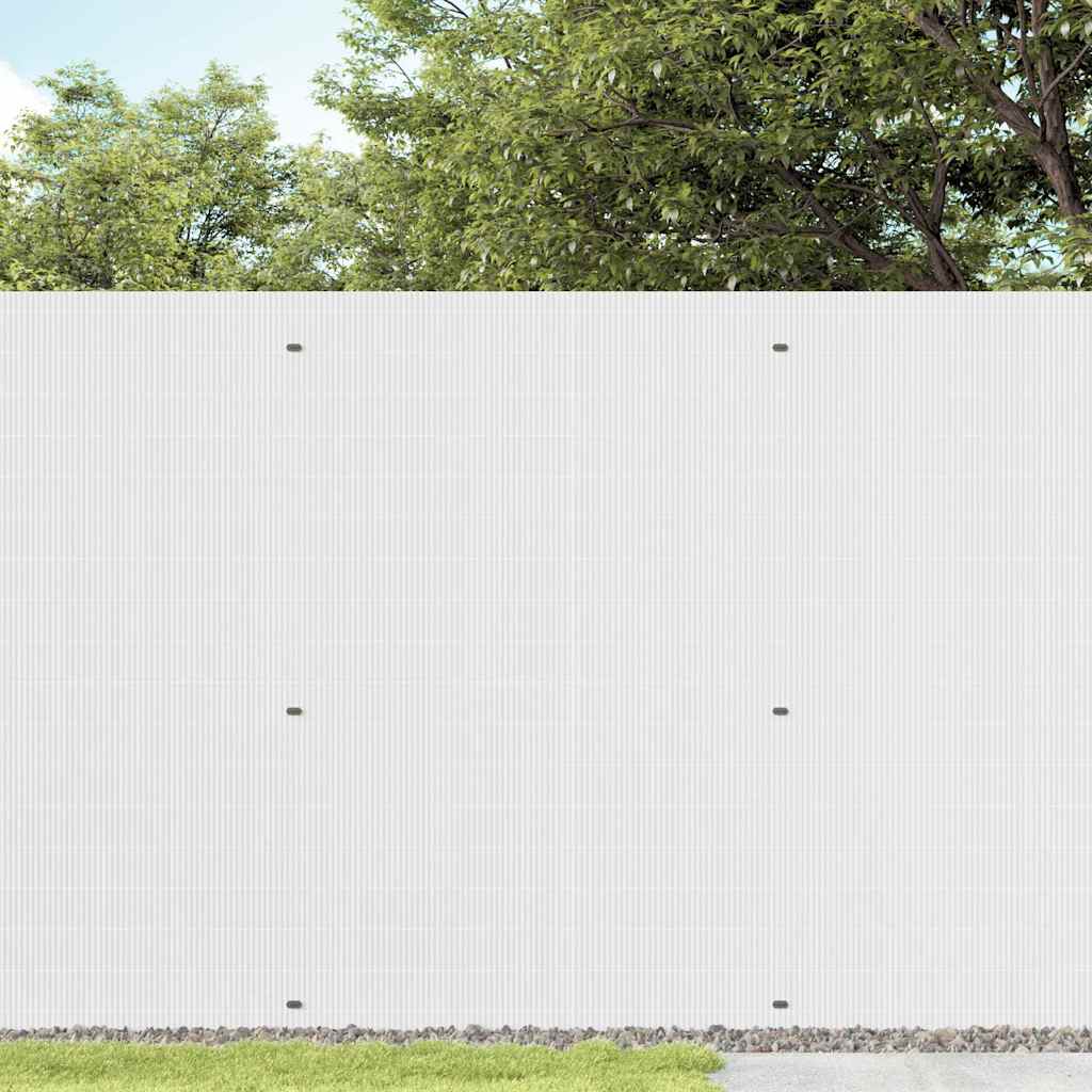 Garden Fence Double-Sided White 1.8x5 m PVC
