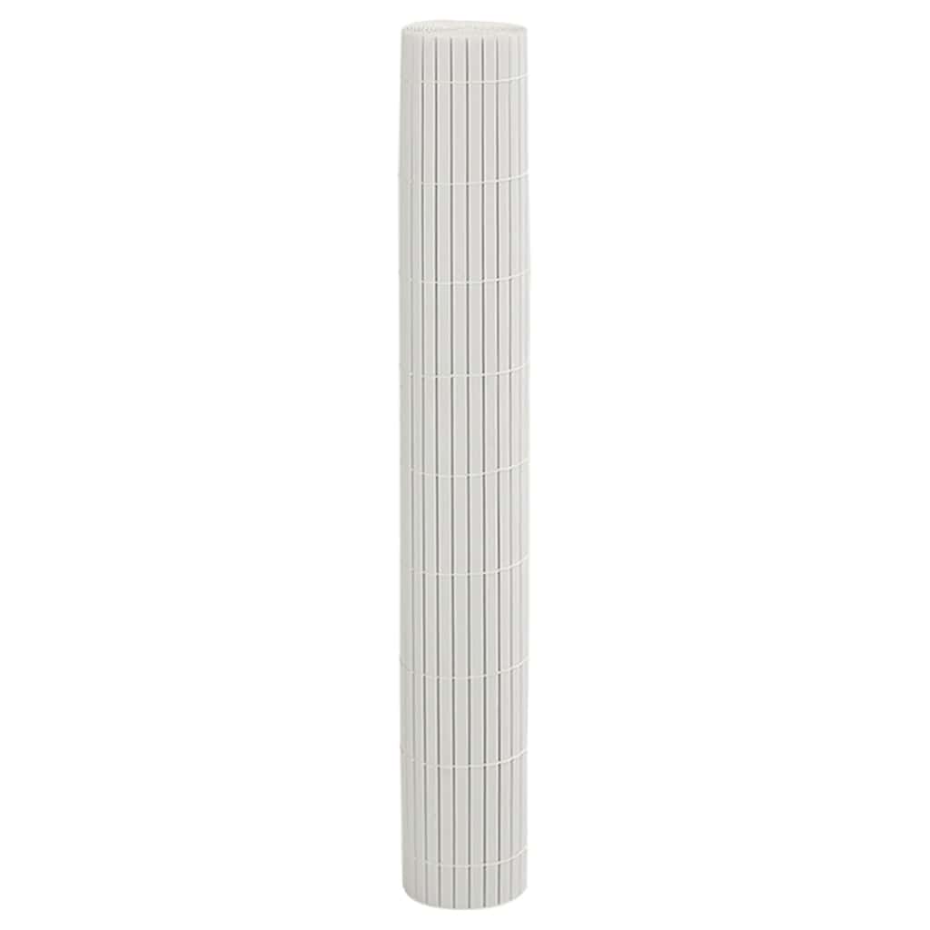 Garden Fence Double-Sided White 1.8x5 m PVC
