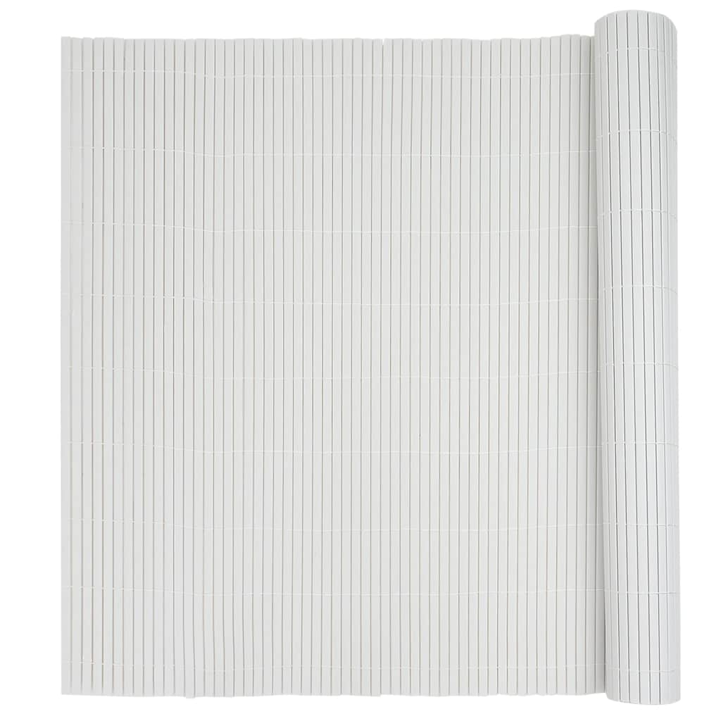 Garden Fence Double-Sided White 1.8x5 m PVC